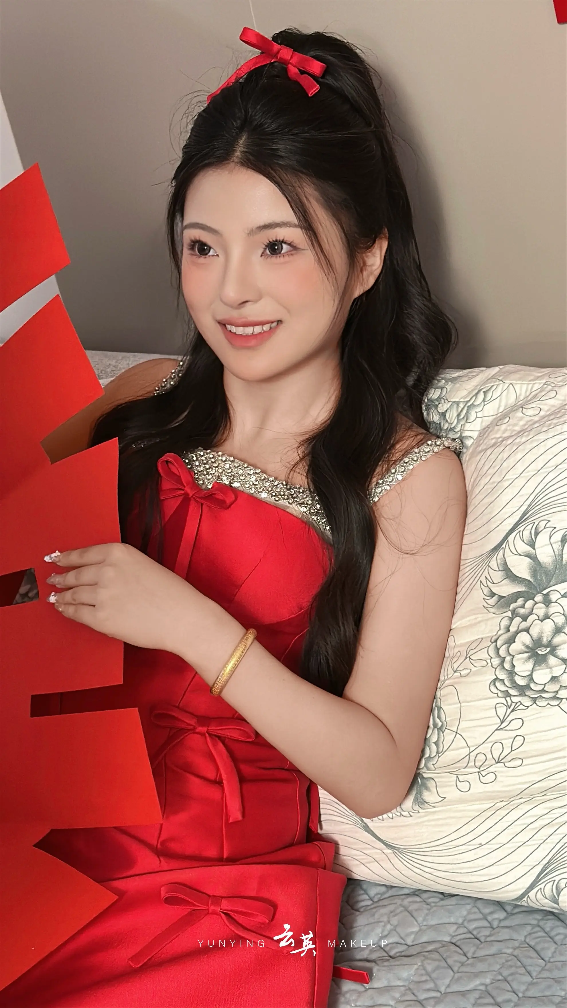 我又心动了 红裙 庆云化妆师 庆云化妆师云英