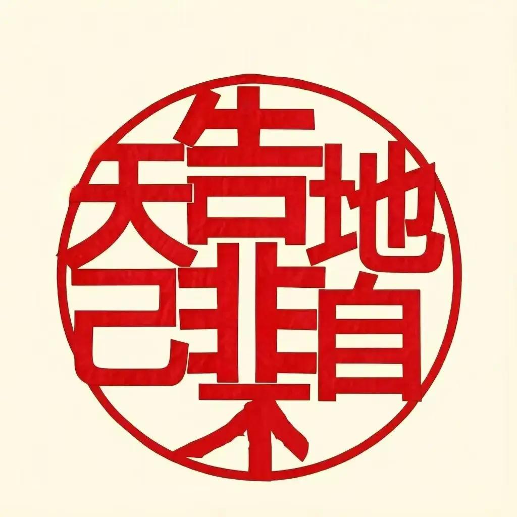 这图是个红色的中文印章。读出这几个字[作揖]谁来挑战一下自己