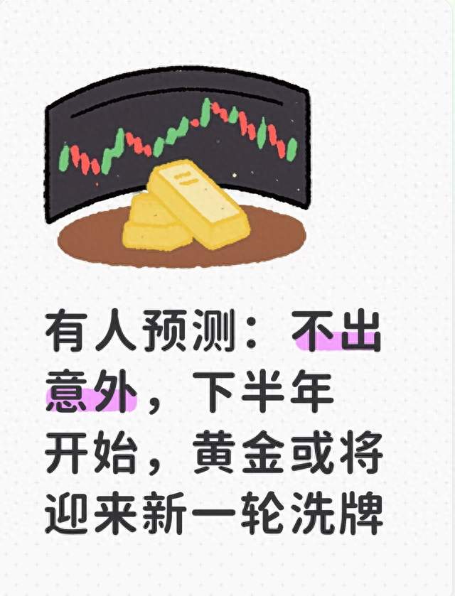 有人预测：不出意外，下半年开始，黄金或将迎来新一轮洗牌