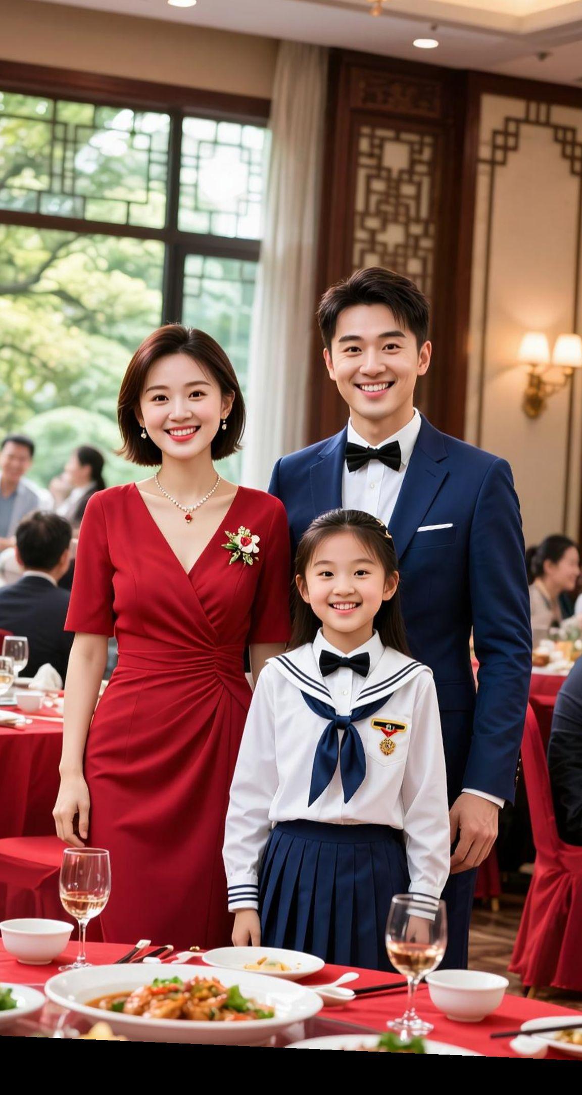 AI中式全家福写真 随变ai随便玩 助手抖音 上热搜