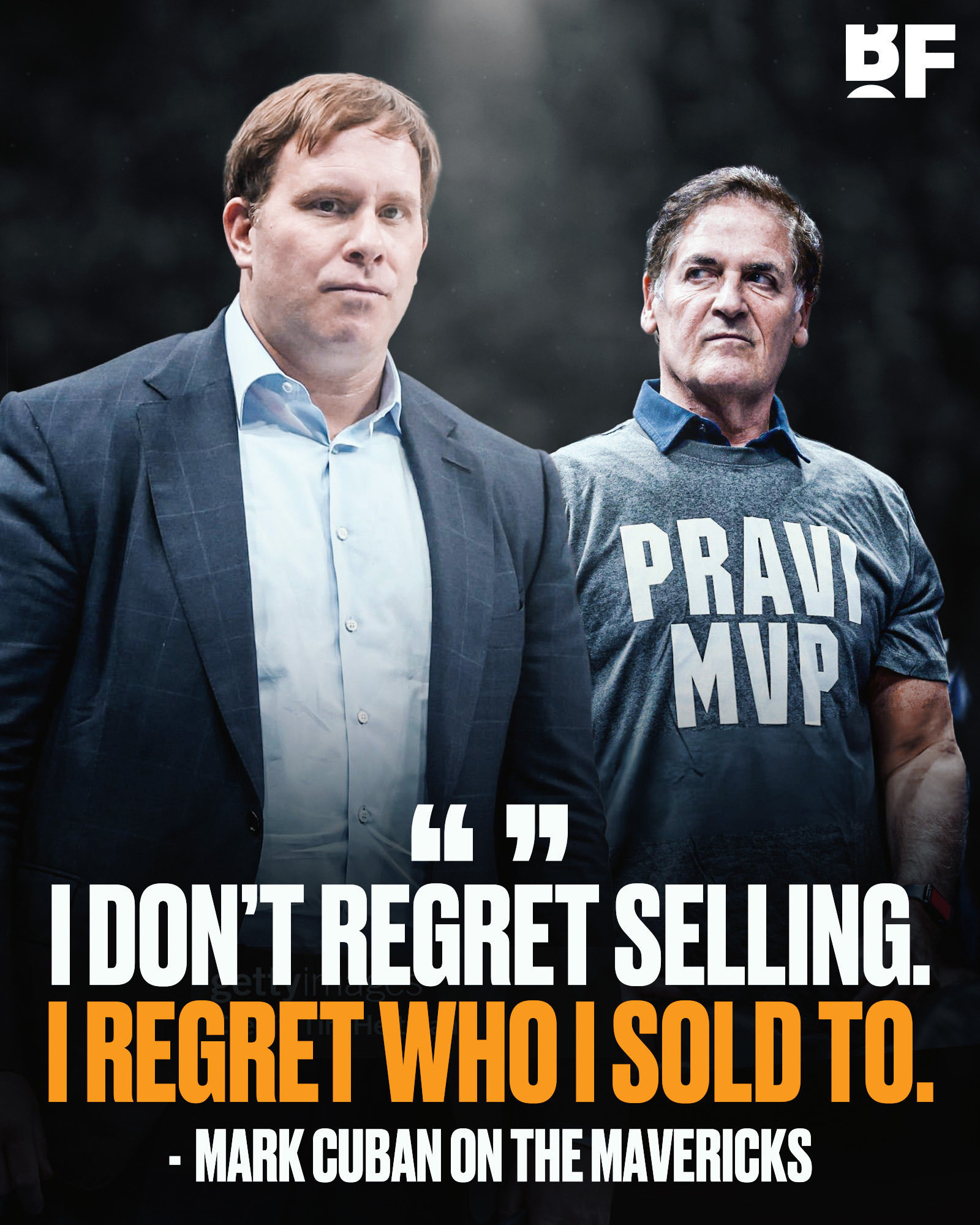 库班：“我不后悔卖球队，但我后悔把球队卖给了阿德尔森。”😑NBA