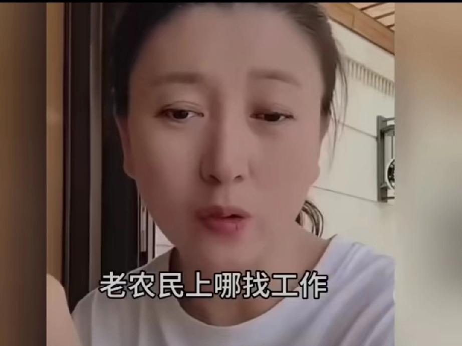 老农民上哪找工作？你老农民，你就好好种地，你种苞米，种了个豆子，种什么不行？一年