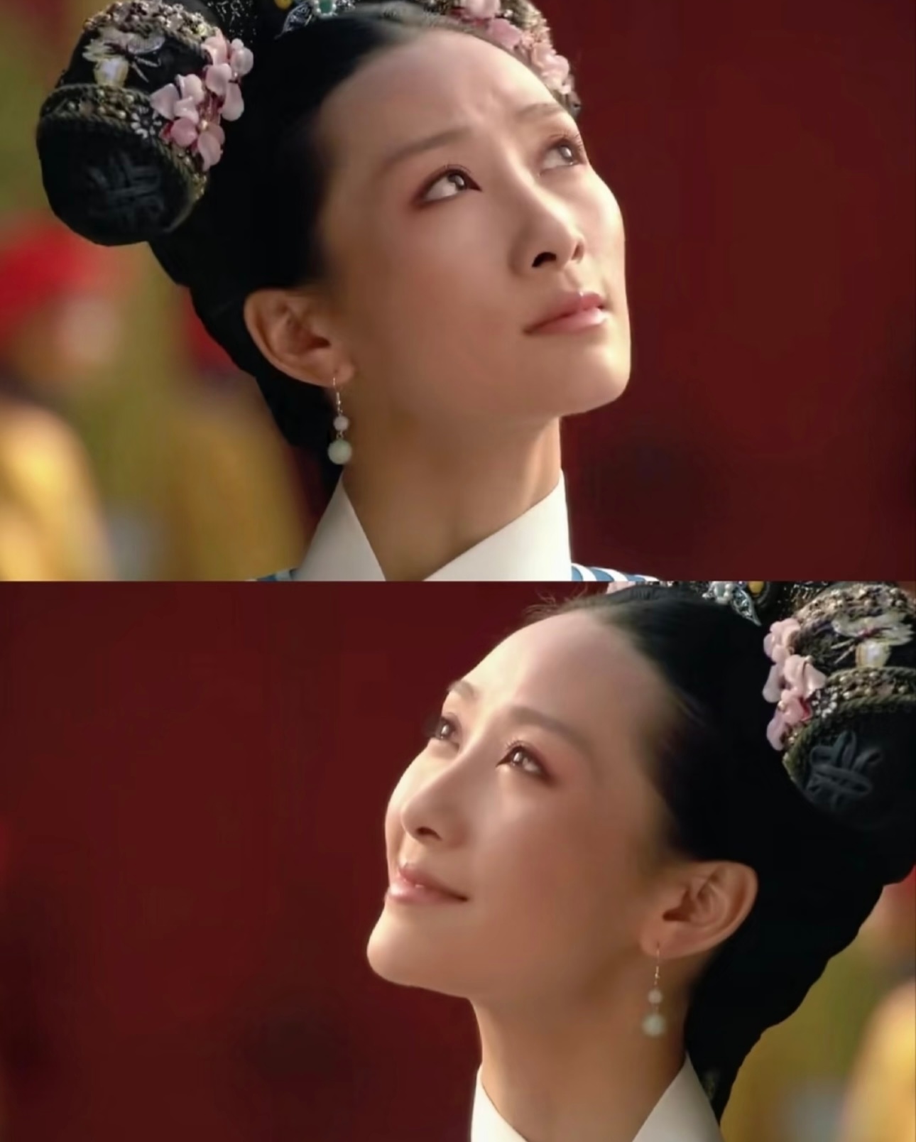 谢娜对陶昕然贴脸开大 谢娜一看就没少看甄嬛传啊，看到陶昕然直接贴脸开大：不要站错