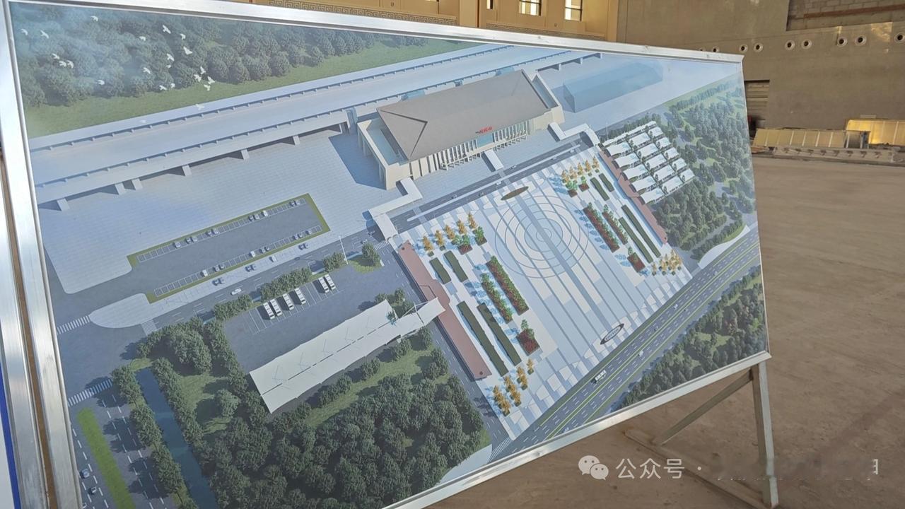 滨州一高铁站前广场效果图来了

近日，济滨高铁山东滨州惠民站因观摩活动展示了惠民