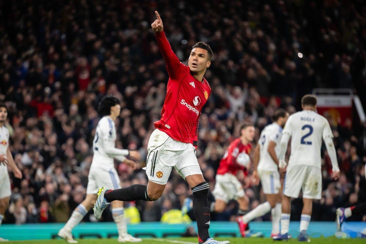 曼联1比2利兹联Casemiro 