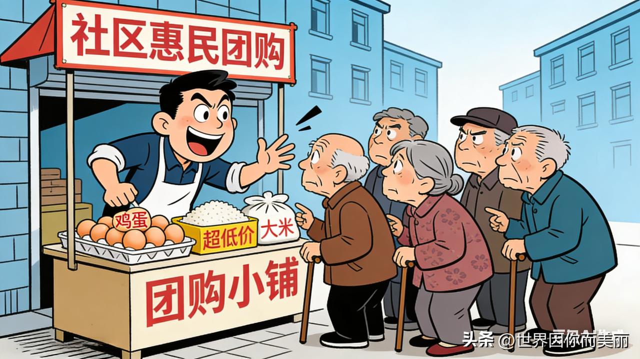 小区里专坑老人的“假团购”，到底谁来管？太荒唐了！
 
这几天在小区亲眼见的事，
