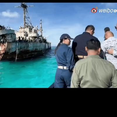 菲律宾武装部队往其在中国仁爱礁非法坐滩的马德雷山号送食物？别激动，菲方向中国海警