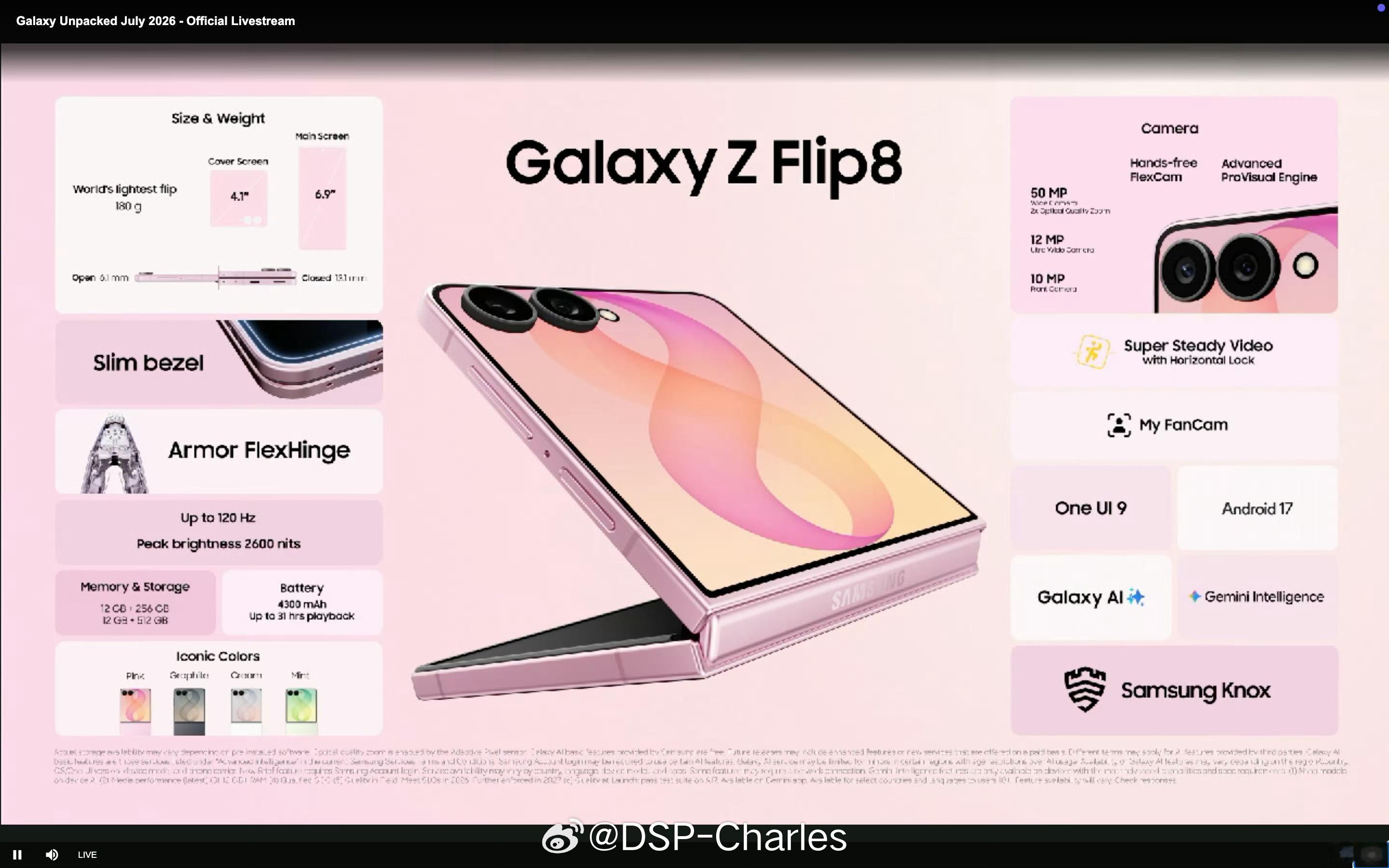 还在高频率更新硬件的小折叠，只有三星Galaxy Z Flip 系列了，昨天晚上