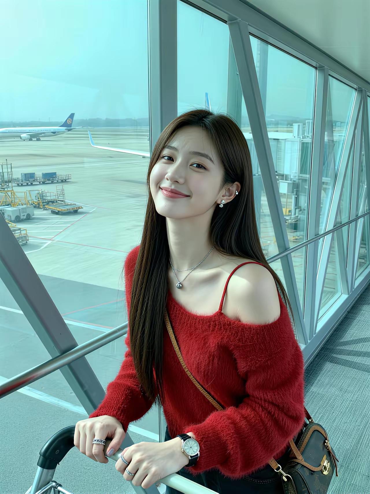 下联:红红火火迎新春