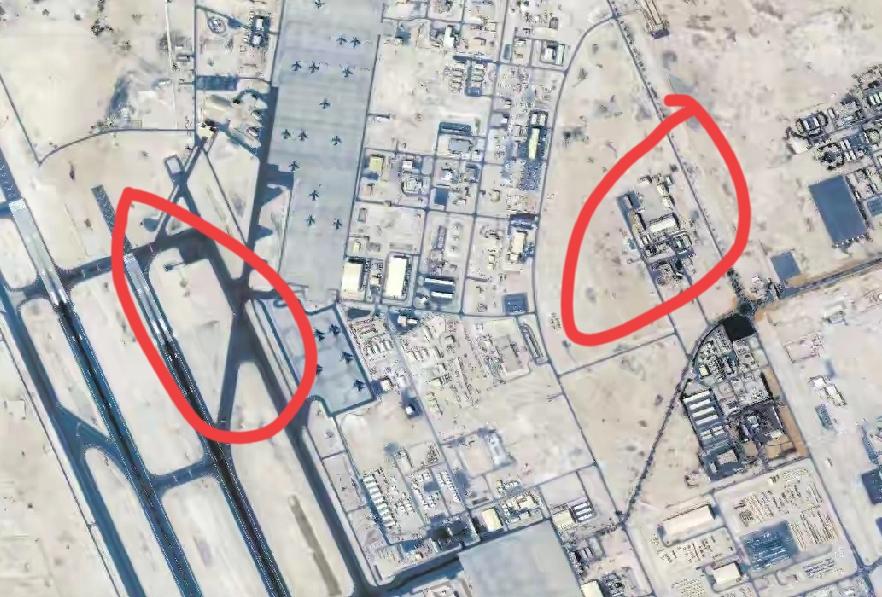 美国在中东军事部署被曝光，现在天上卫星那么多，也没有什么秘密可言，这就是明显针对