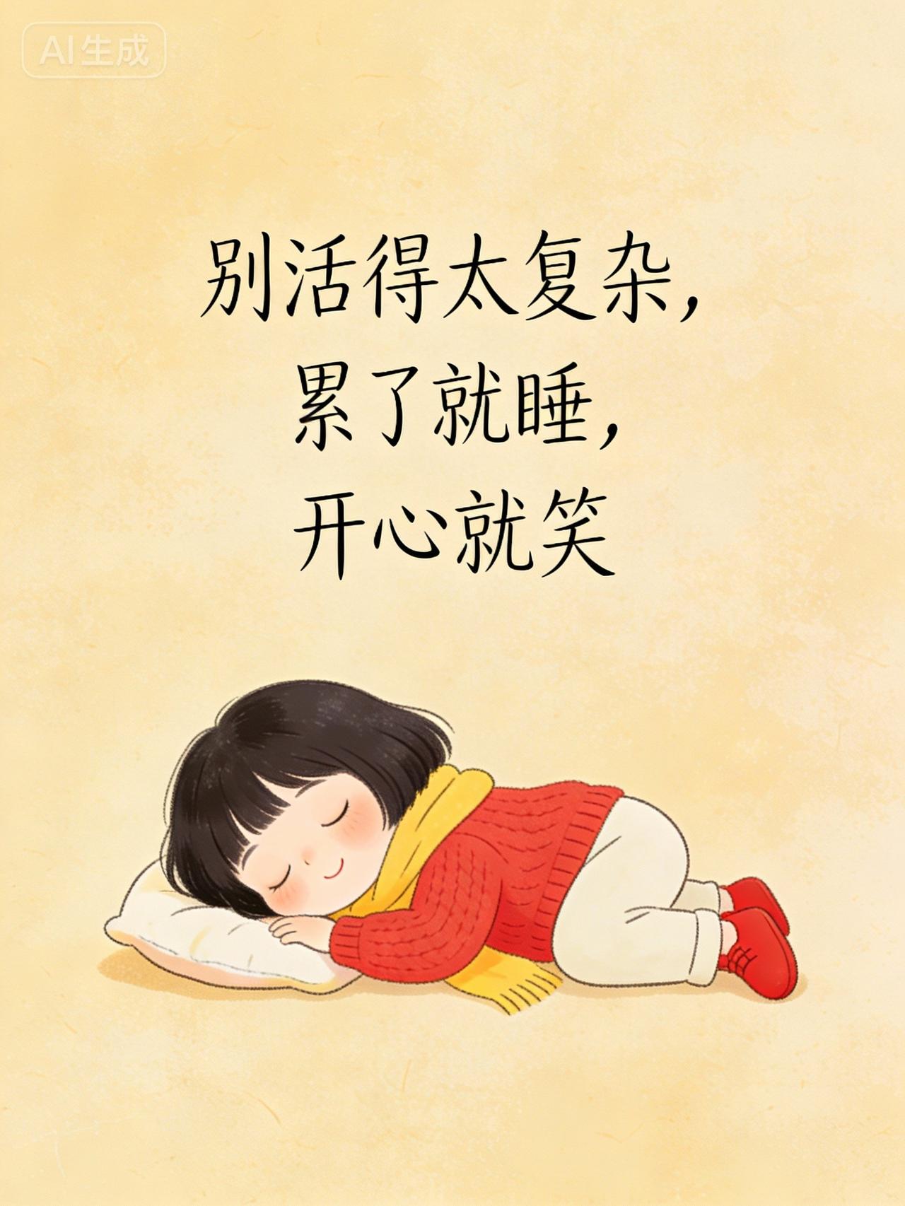 生活嘛，
简单点就好，
烦恼少一点，
快乐多一点。