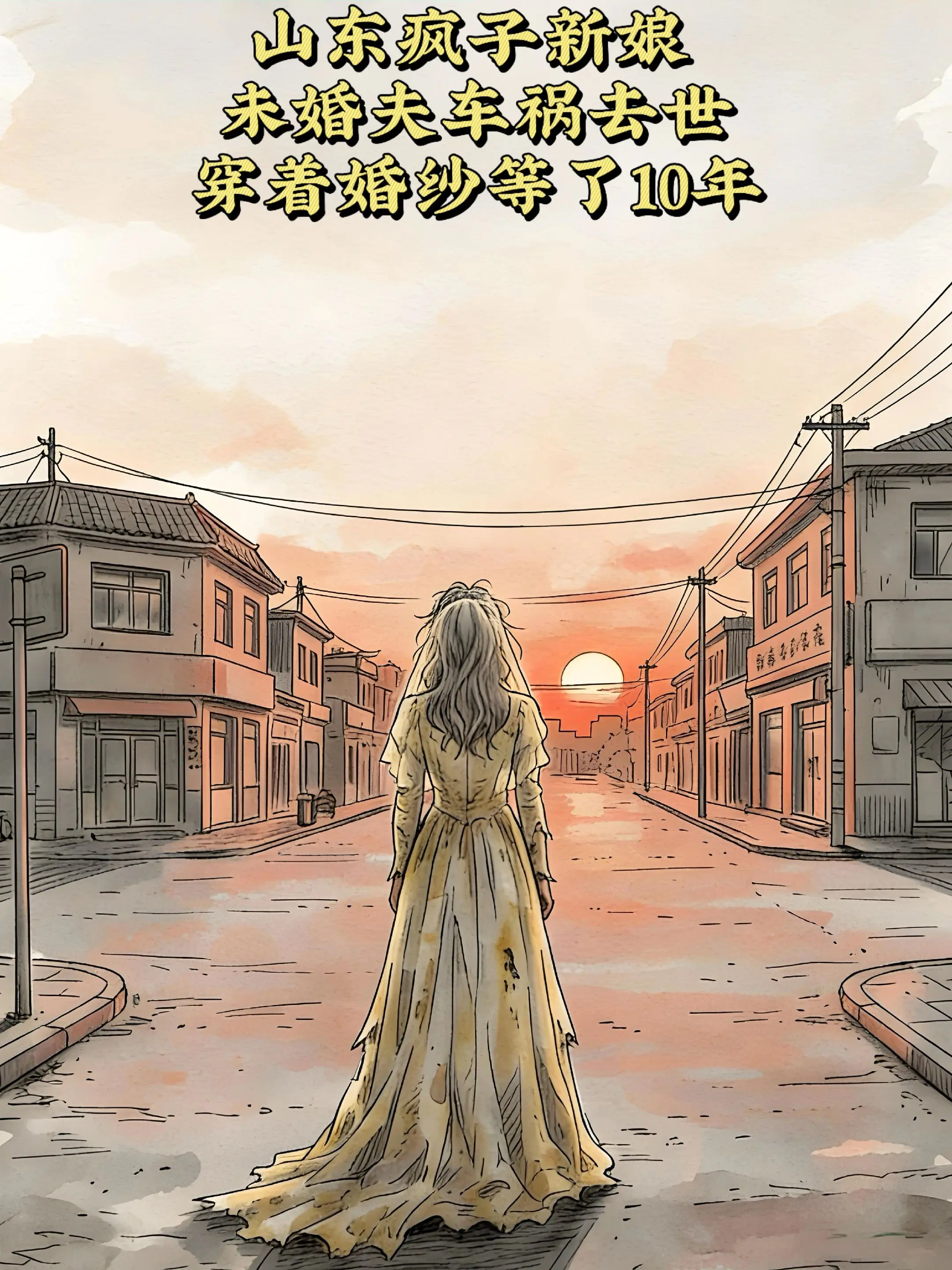 被千万人嘲笑的疯子新娘。“你不在的时候，他们都叫我疯子！”