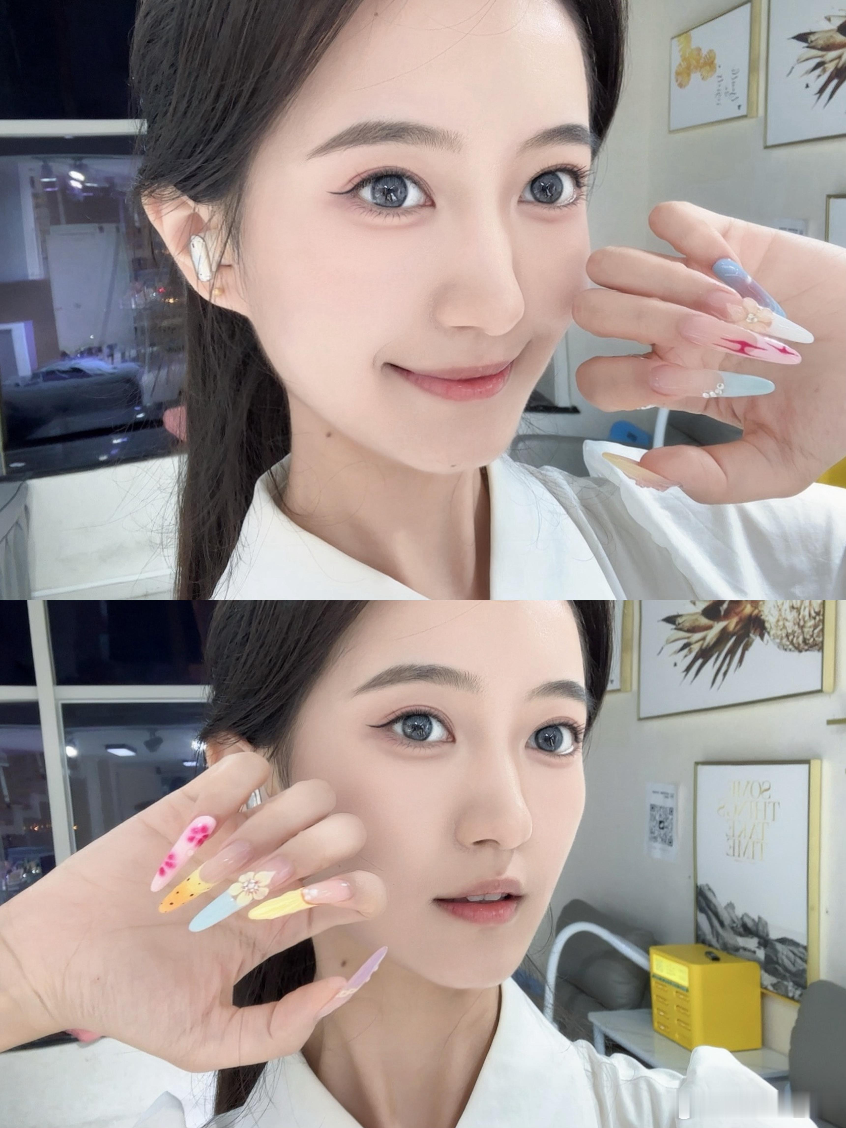 💅12点半终于完工了晚安  ​​​