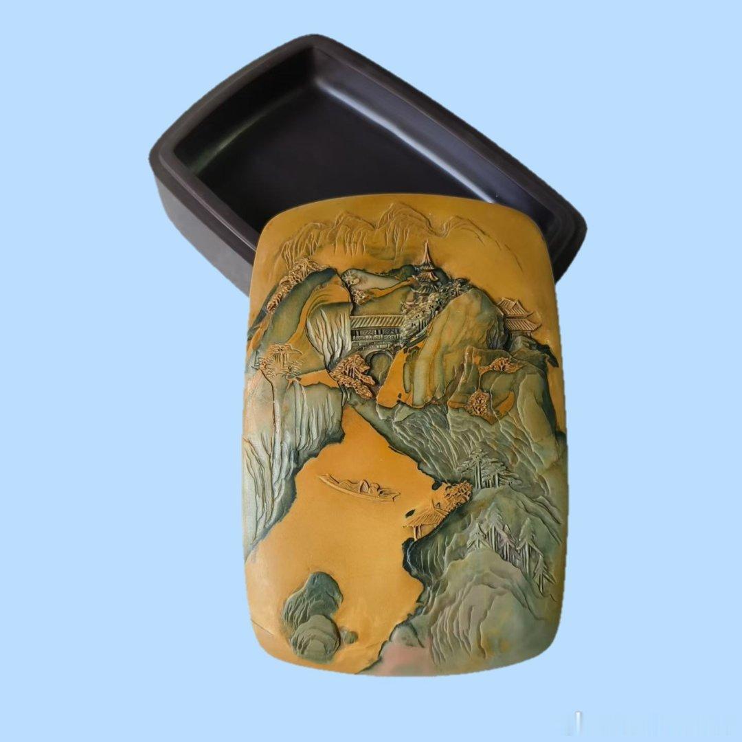 【精品展示】（二）砚台系列（6）：苴却砚❺～～看不砚作品⑮。与师友们分享，一手货