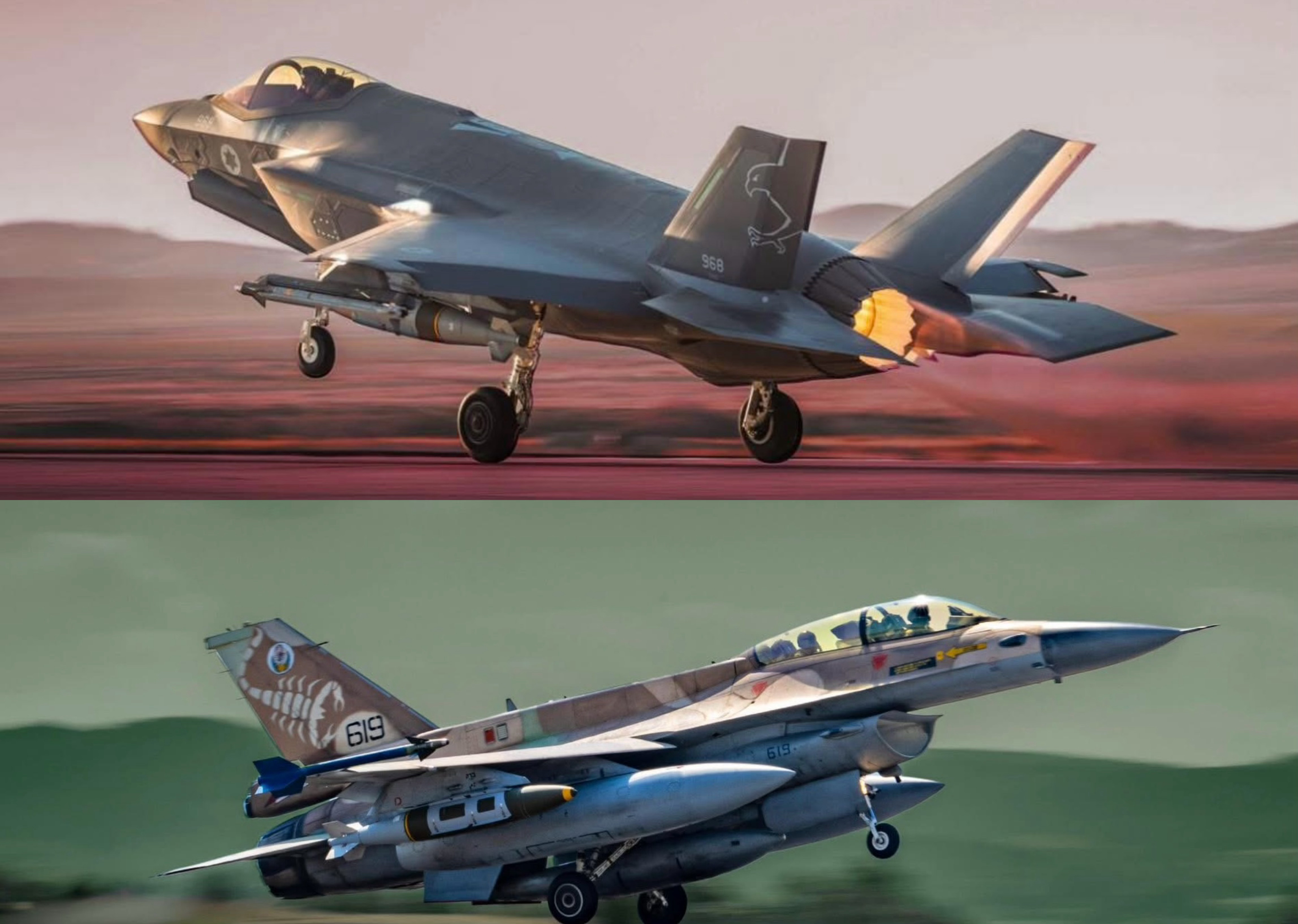 “怒吼雄狮”行动中的以色列空军（IAF）第140“金鹰”中队F35I带JDAM第