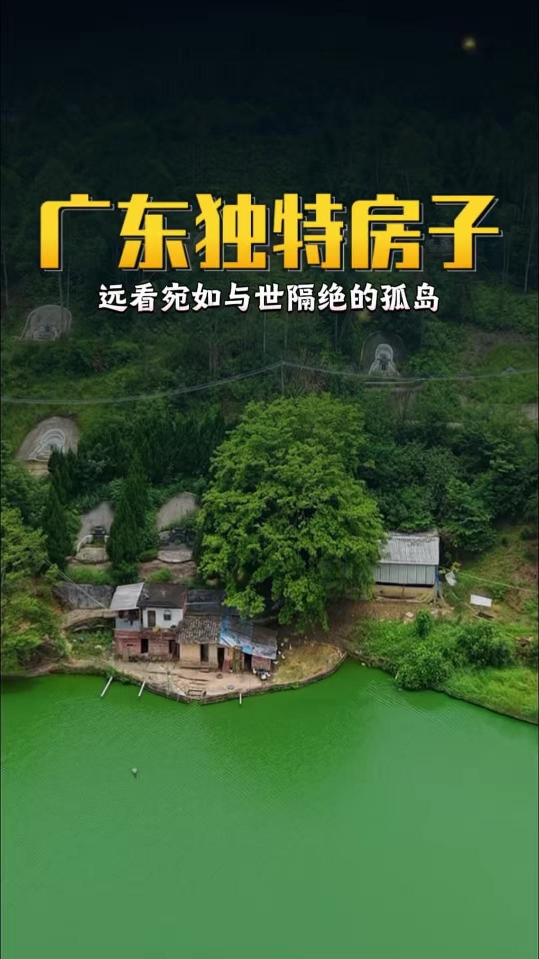 🌿在广东梅州的深山里，藏着一户很特别的人家。
1️⃣房屋坐落在天然形成的心形山