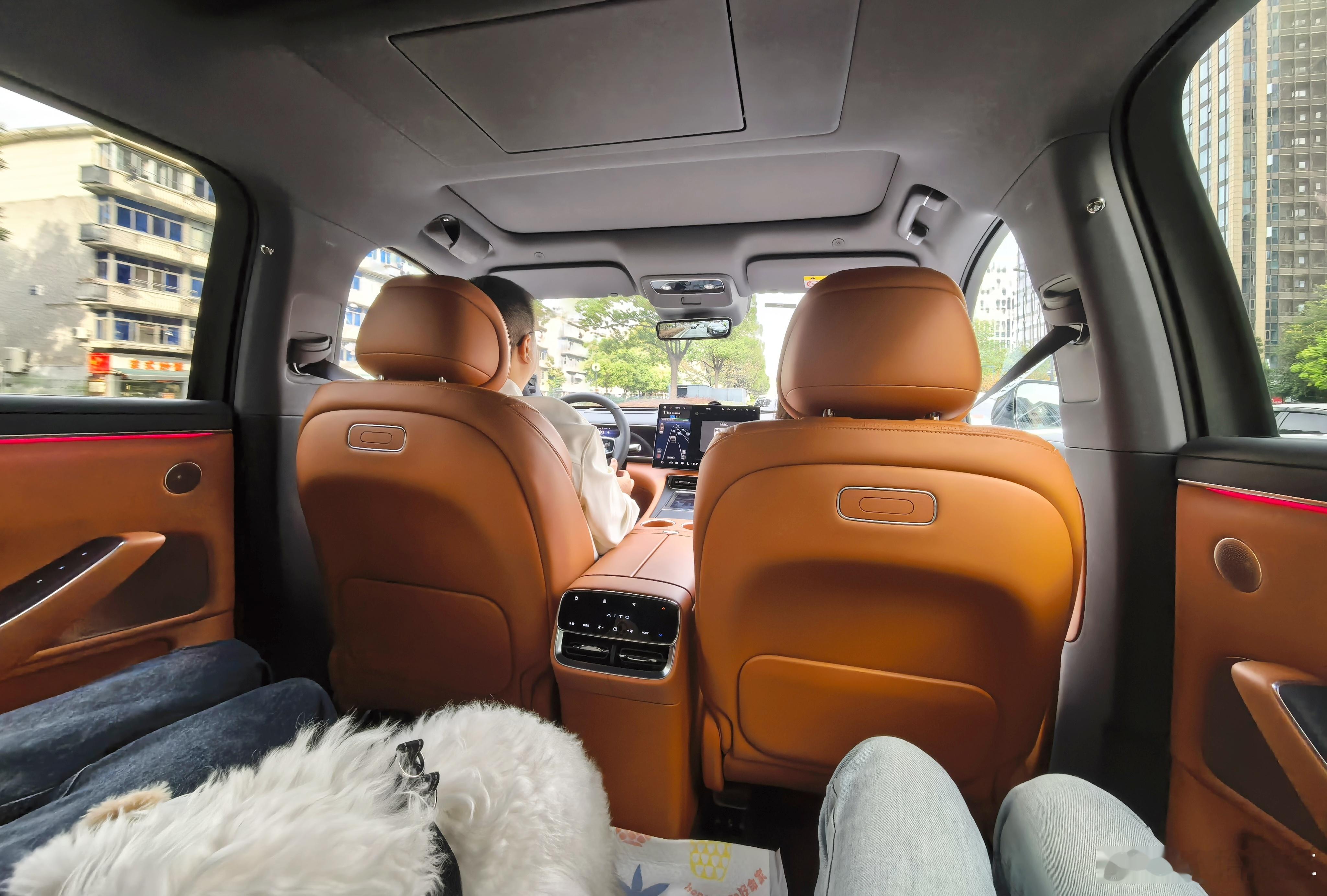 出发去团建了，一车四个人，再带了一只小狗，全新问界m7我和汽车的日常 ​​​