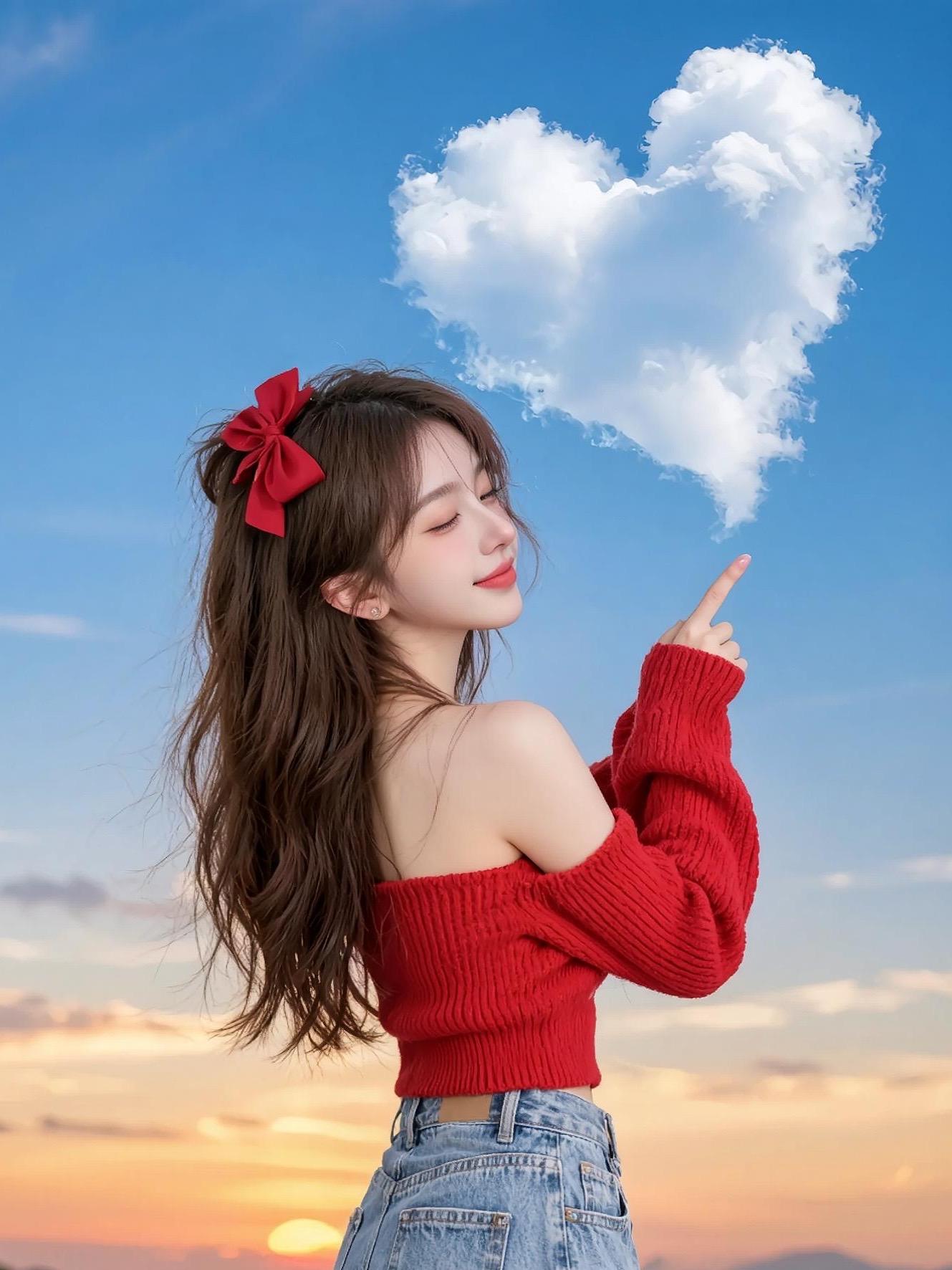 AI创作，让夕阳云朵写真更出众！