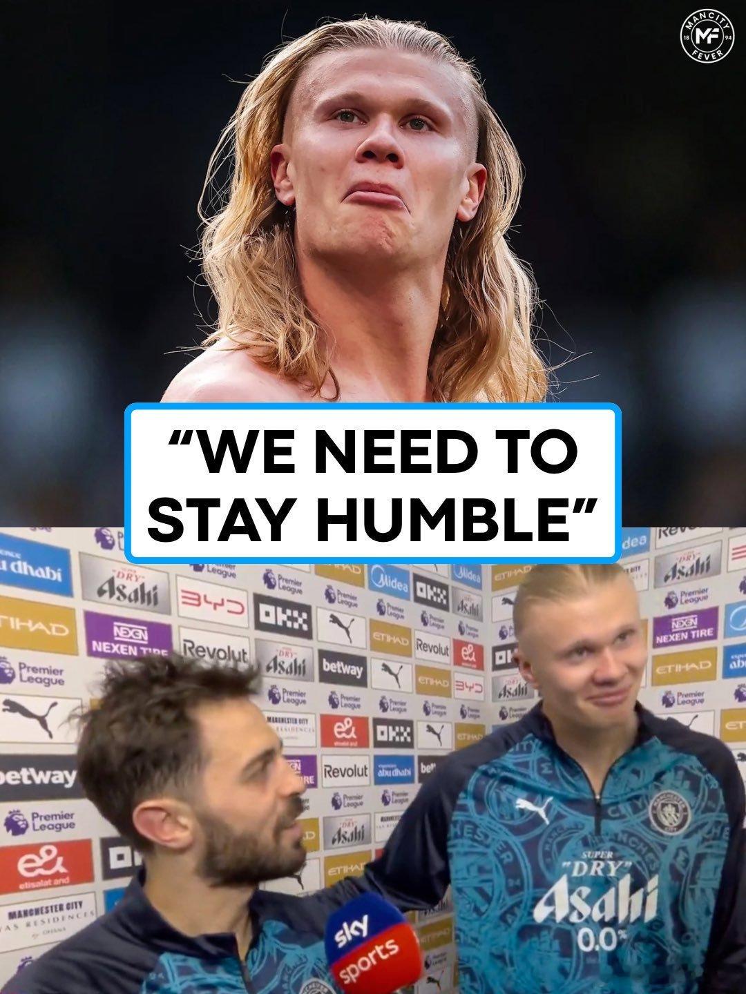 埃尔林·哈兰德在击败阿森纳后：🗣️ “我们需要专注，我们需要保持谦逊，不要想太