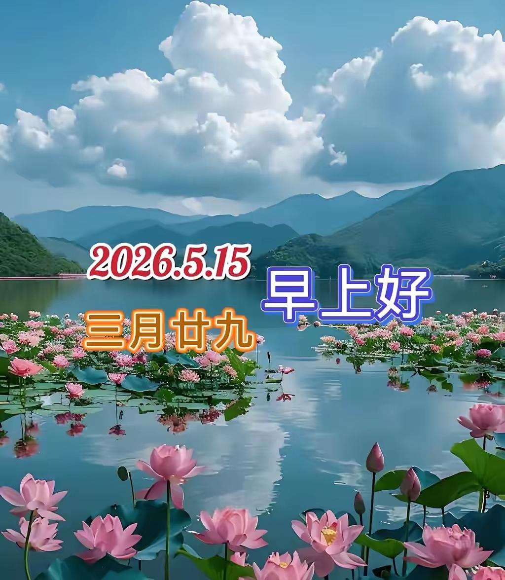 “5.15”🌹🍎早上好😊🌹
愿我们福运绵延，所遇皆美好，所求皆所愿，越来