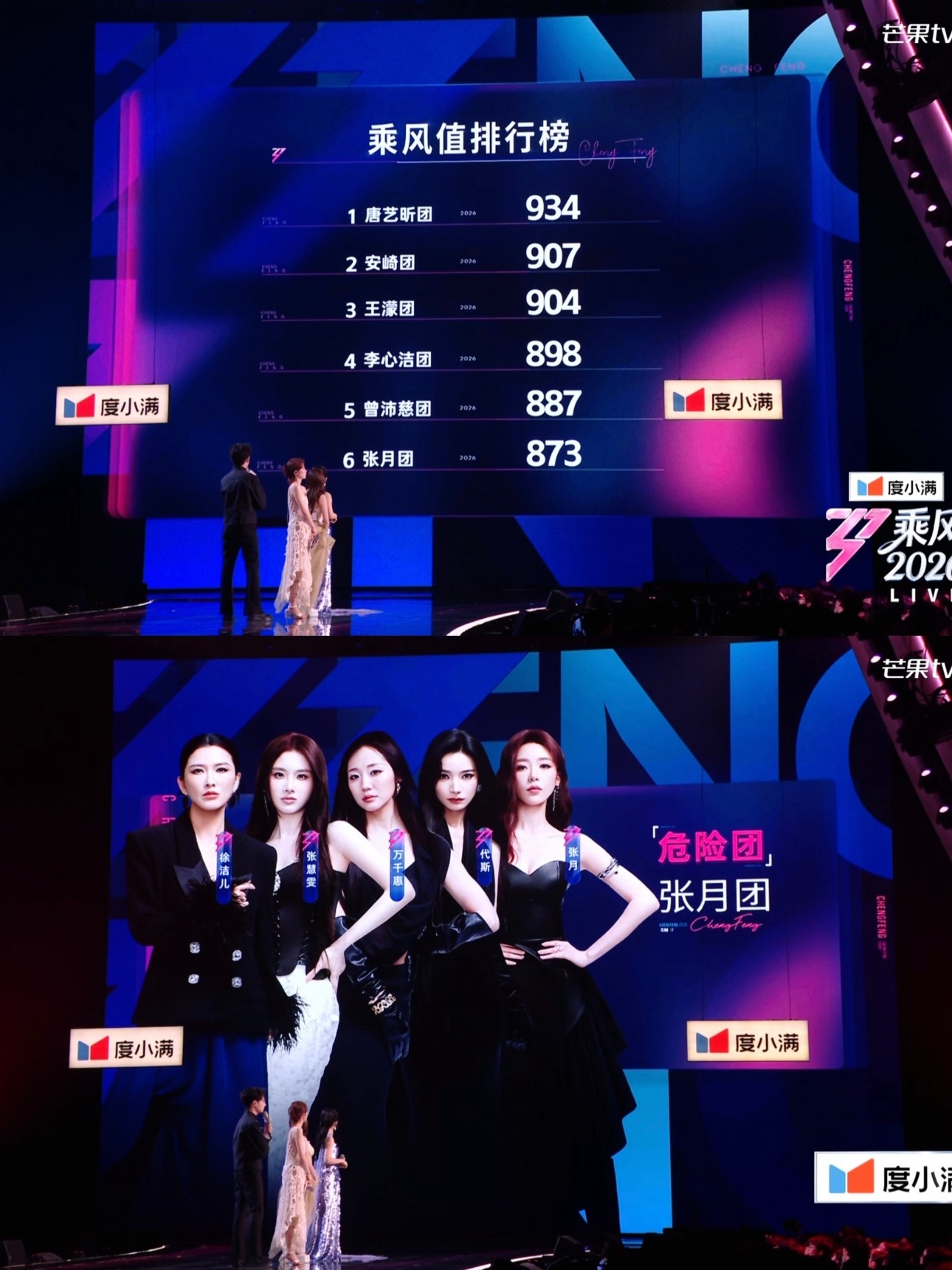 我浪姐了 我力竭了四公第二场 又是张月团 感觉张月好惨 