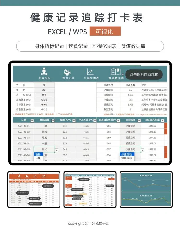 💁‍♀️当我开始可视化记录打卡日常健康情况