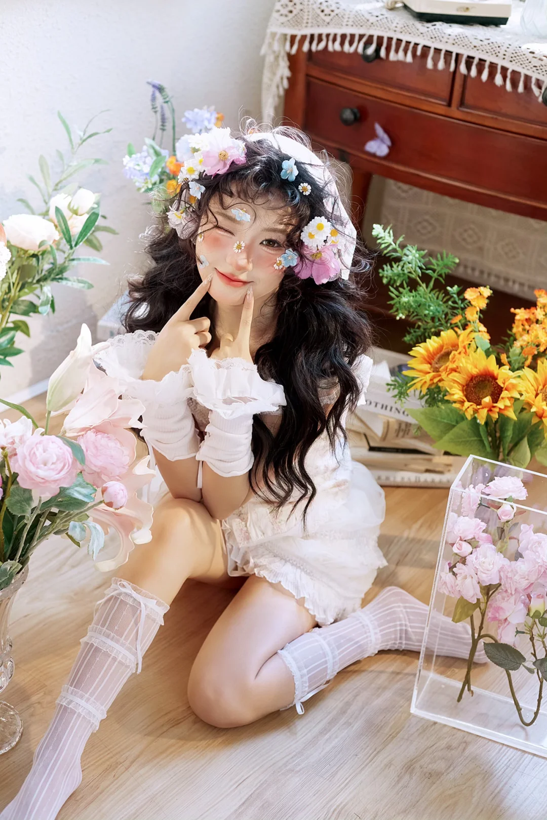 被光宠爱的法式鲜花少女✨