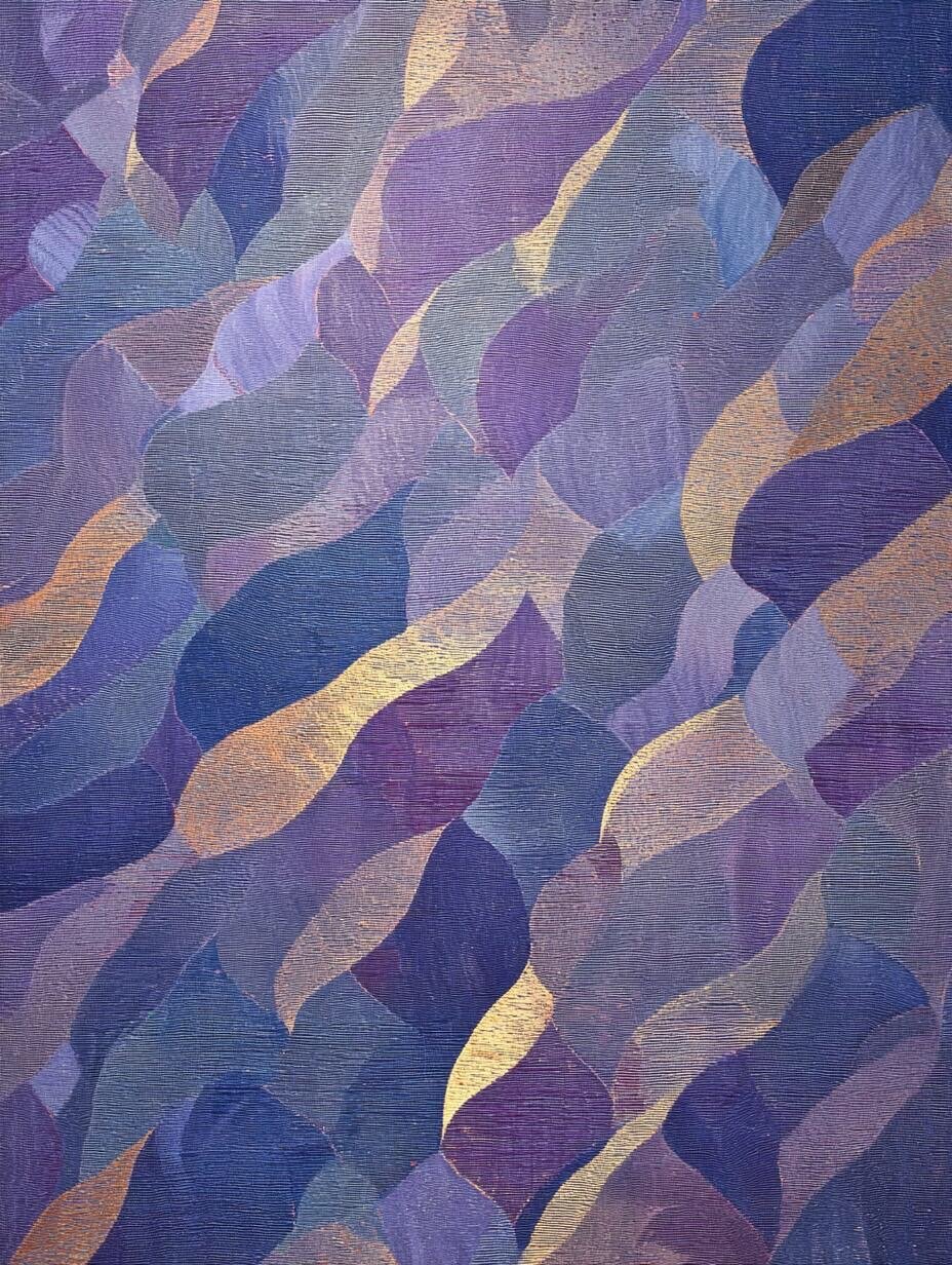 紫金幽脉 | 紫雾隐线，金光点脉；韵生绵里，华意无声。 