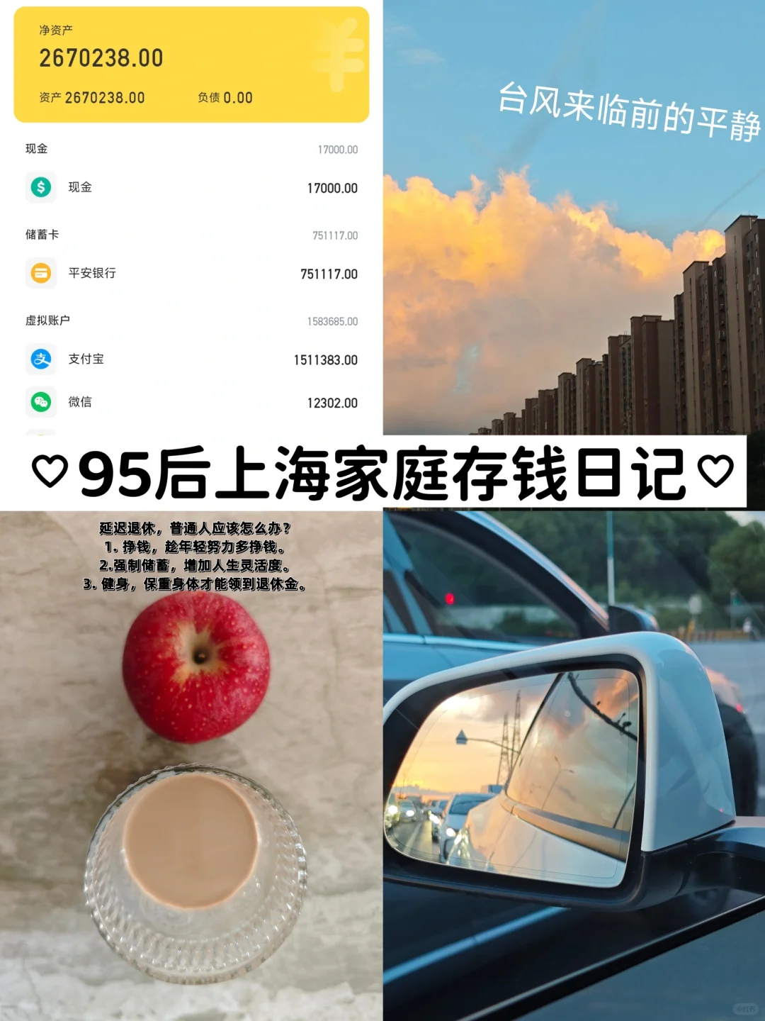 95后上海年薪百万家庭存钱日记‖今日消费63