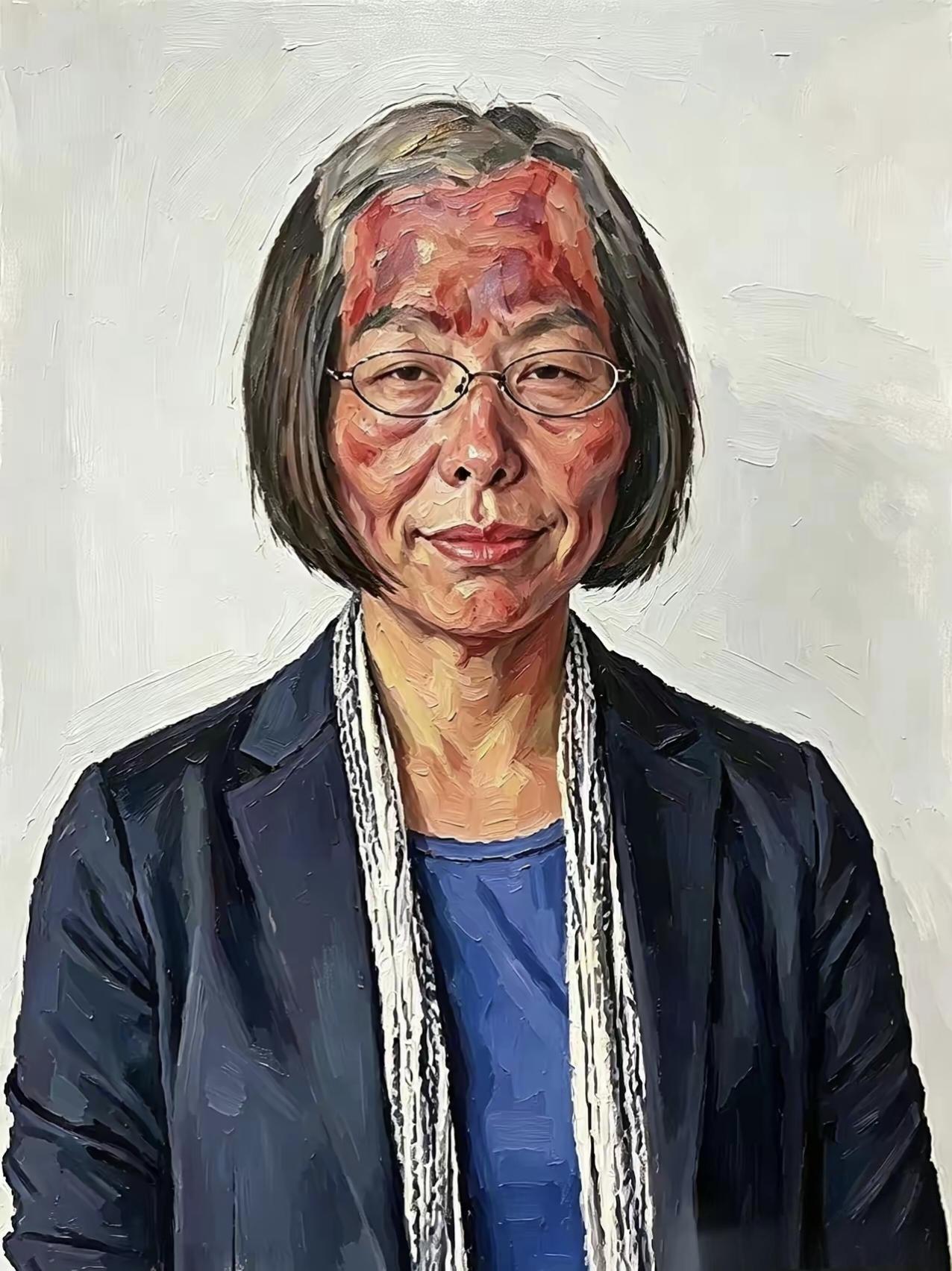 最近这幅肖像画在网上吵翻了，很多人看完心里都犯嘀咕：好好一位温和知性的女士，为什