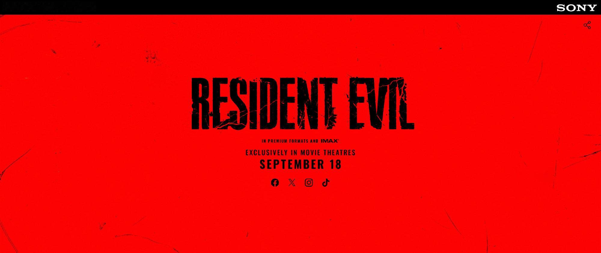 新《生化危机》真人电影官宣，将于9月18日上映，由Zach Cregger执导，