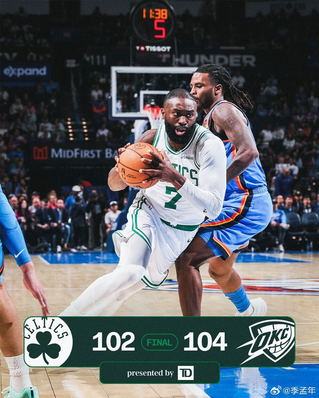 燃尽了，这比赛，没有任何遗憾。客场面对卫冕冠军雷霆，正值三连客的最后一战。球队缺