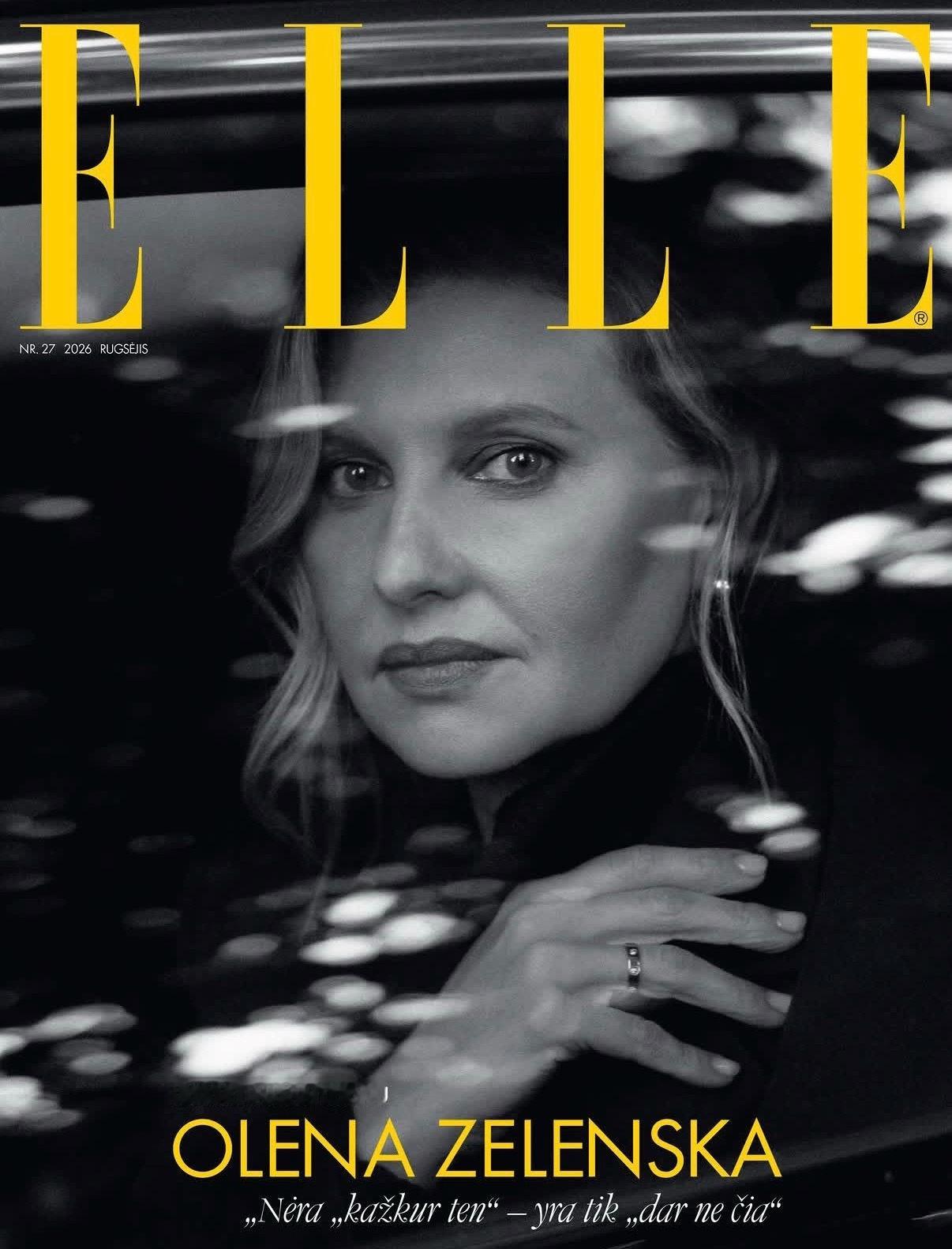 ELLE 立陶宛，是的，立陶宛也有ELLE，他们9月号的封面人物是乌克兰第一夫人