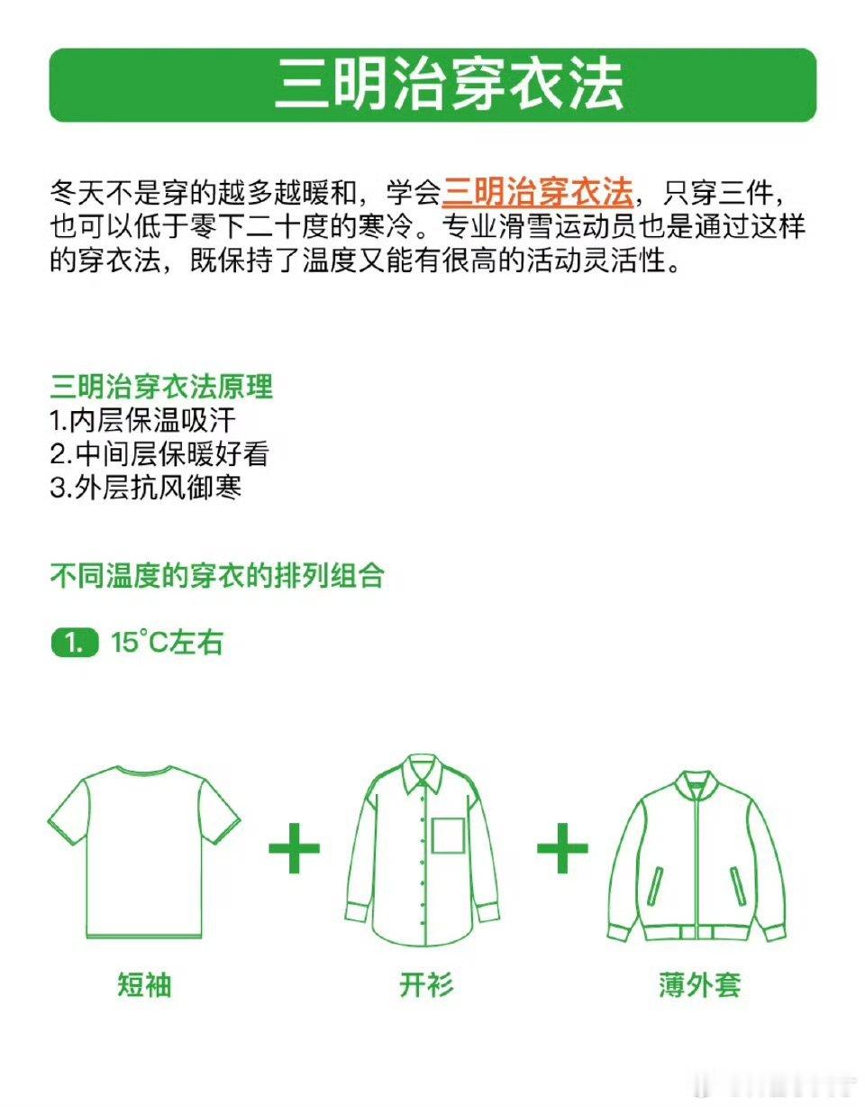 三明治穿衣法 穿的像只大🐻 