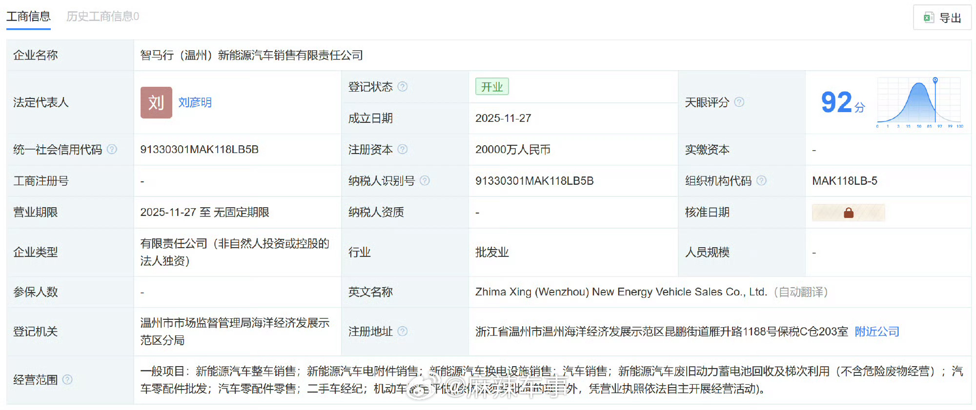 最新进展！威马汽车2亿成立新公司 
