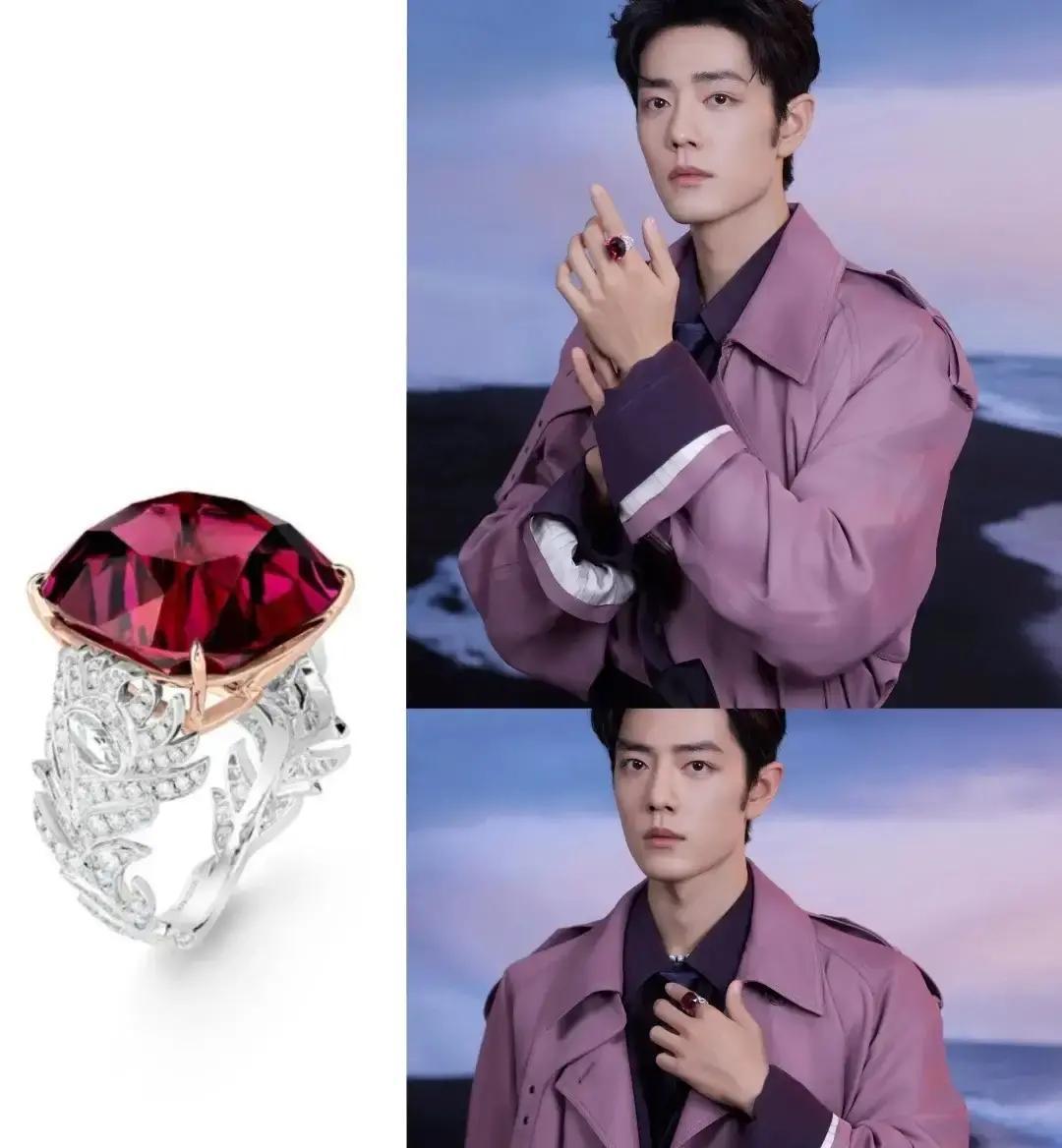 7800万戒指压手，肖战今晚戴它出场
 
戒指通体羽毛造型，钛金属镶钻，重到需要