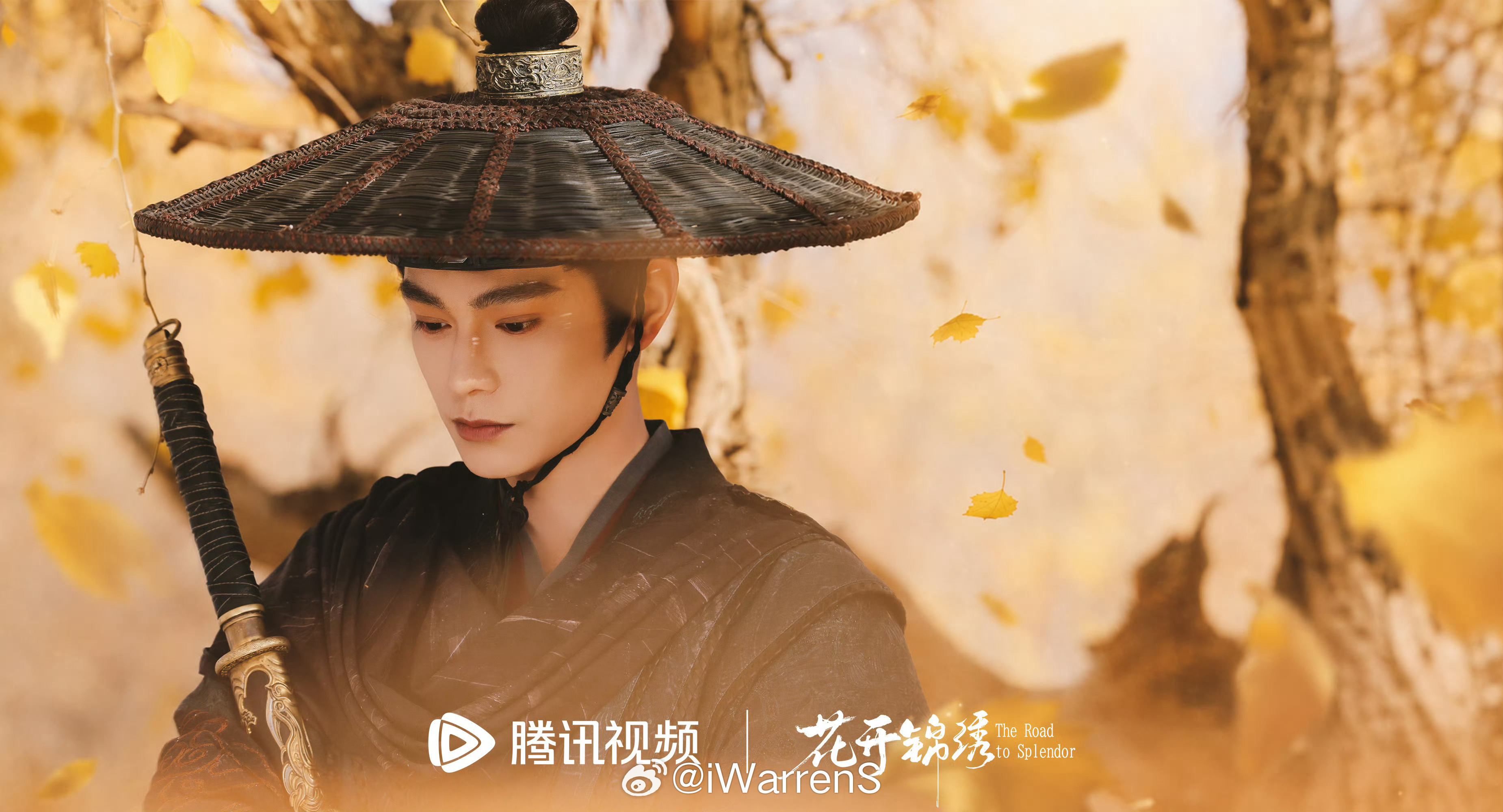 丁禹兮花开锦绣胡杨林大片来啦！丁禹兮江湖侠客适配度太高了！花开锦绣金叶同心大片 