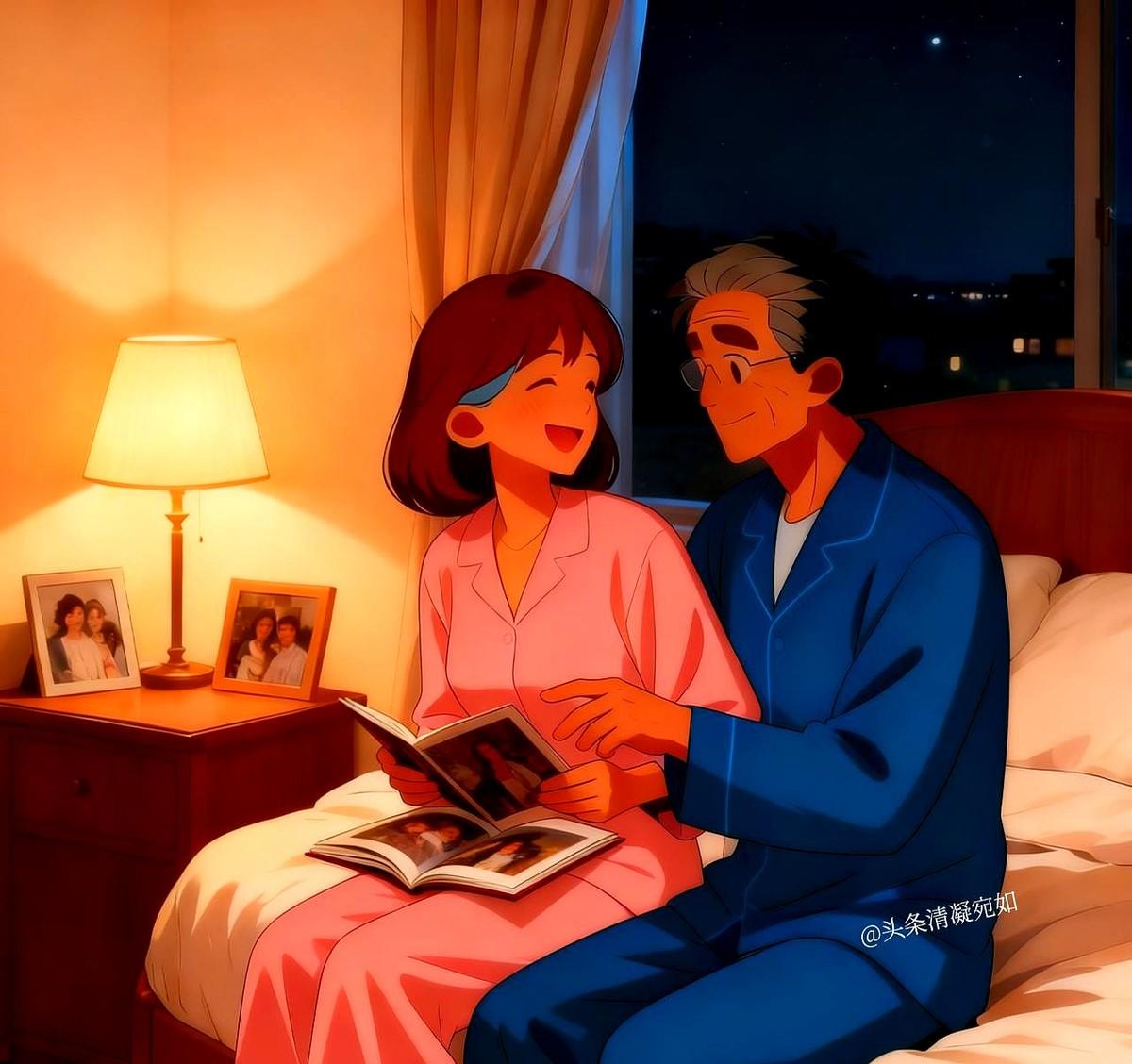 一篇题为《晚上洗完澡》的小作文正在朋友圈兜圈，主角是48岁的老陈对妻子一路“贴脸