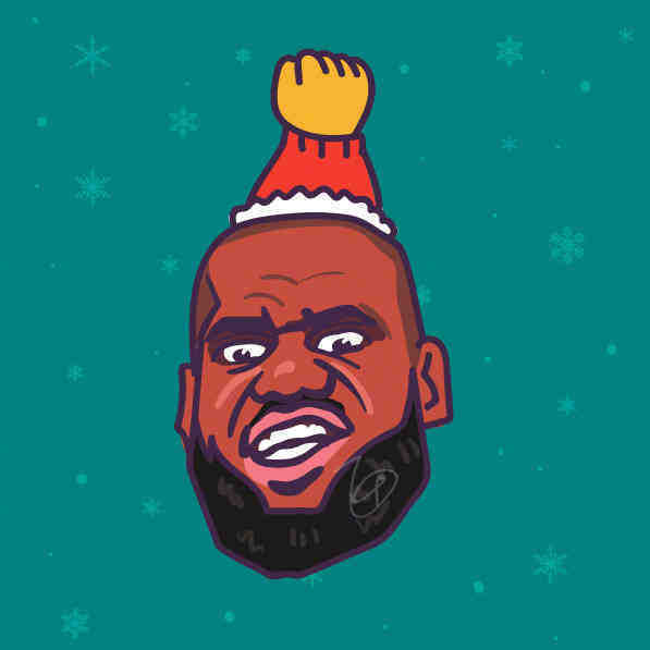 圣诞版NBA球员头像，太可爱了！🎅🏻🎄 