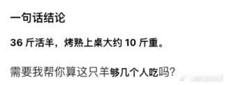 36斤活羊烤完6.9斤涉事餐馆已无顾客 乍看起来没天理了，具体商家做了什么只有商