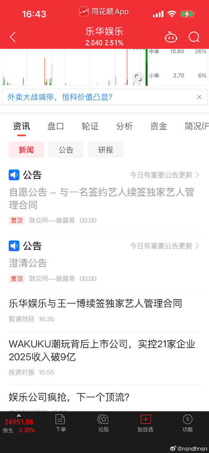 王一博和乐华续约了 ，乐华官网发了哦 