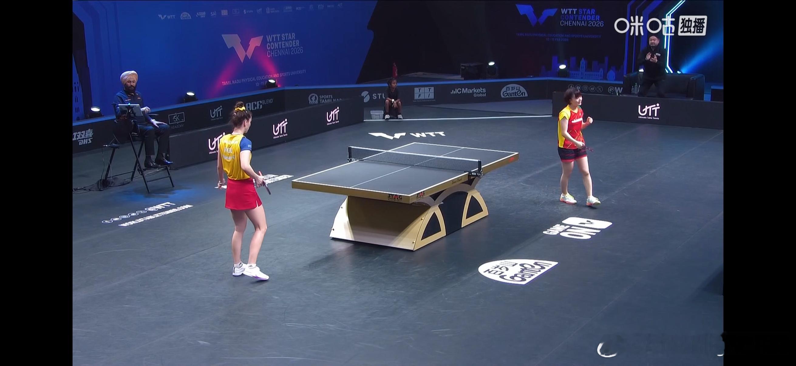 WTT球星挑战赛金奈站2026 女单1/4决赛:🇯🇵平野美宇3比0李恩惠🇰