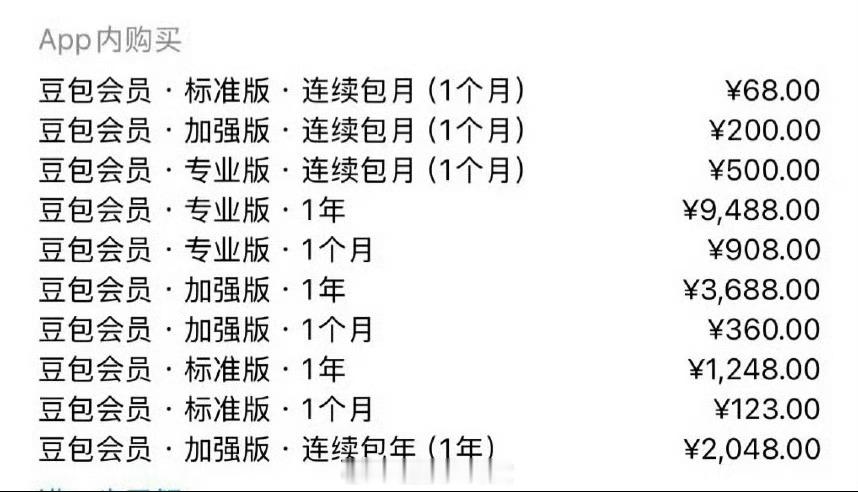 豆包 付费豆包要开始付费了，你们会买么