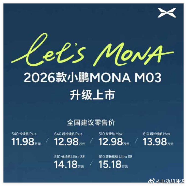 这SKU会不会有点太多了~不过精简表示就是短续航高中低配和长续航高中低配~ 