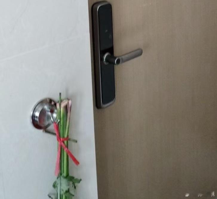 物业端午前来挂艾草，圣诞节挂苹果，中西结合[汗] ​​​