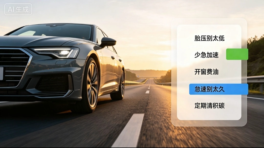 汽车省油耐久长长久久用车养车 同一台车，不同人开油耗能差出 1–2L/100km