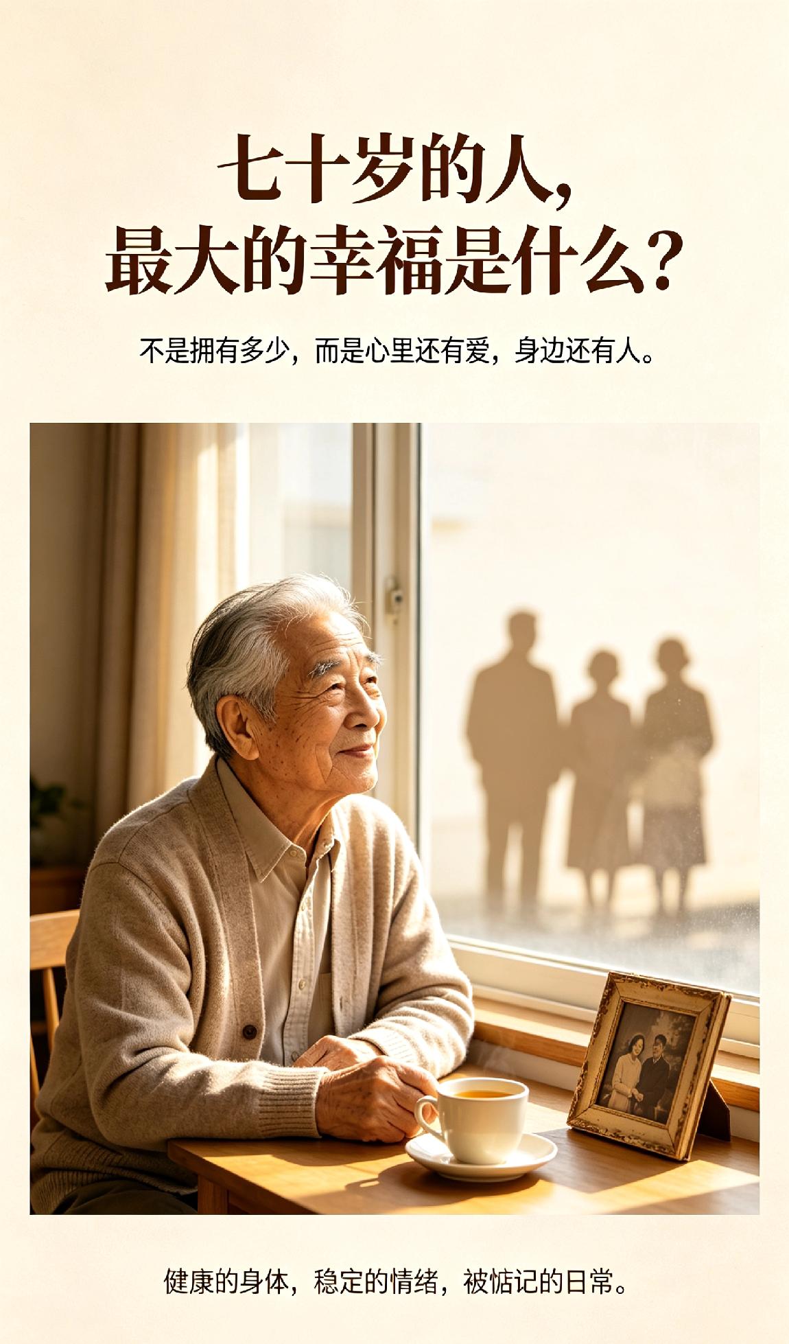 七十岁的人,最大的幸福是什么?