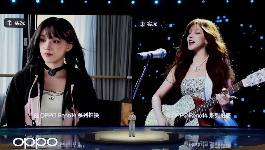 宋雨琦真美，在OPPO Reno14系列Live图下更魅力四射~OPPO现在对L