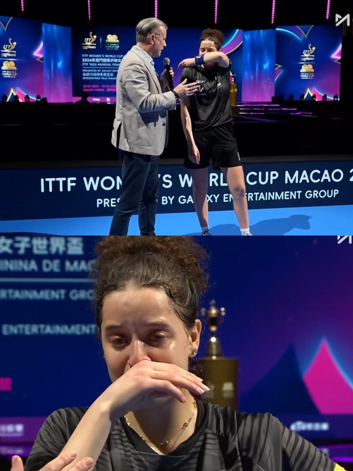 镜头前，18岁的汉娜·高达哽着嗓子，话筒都握不稳，几句一断，反复念叨着“差一点”