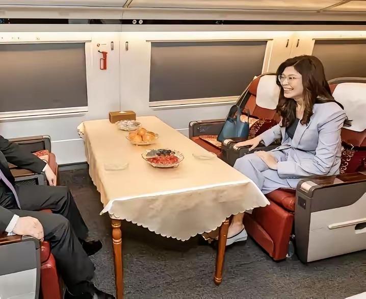 郑丽文坐大陆高铁，一眼看懂两岸差距，真正震撼的不只是速度
 
郑丽文踏上大陆高铁